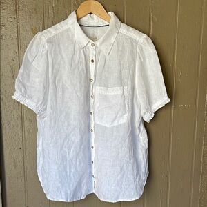 Anthropologie Pilcro linen Casual Button Down Shirt